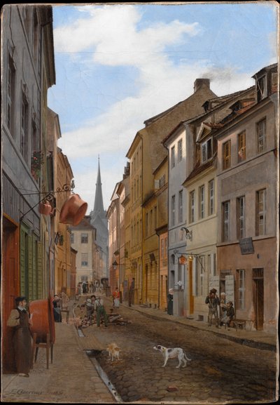 The Parochial Street by Eduard Gaertner